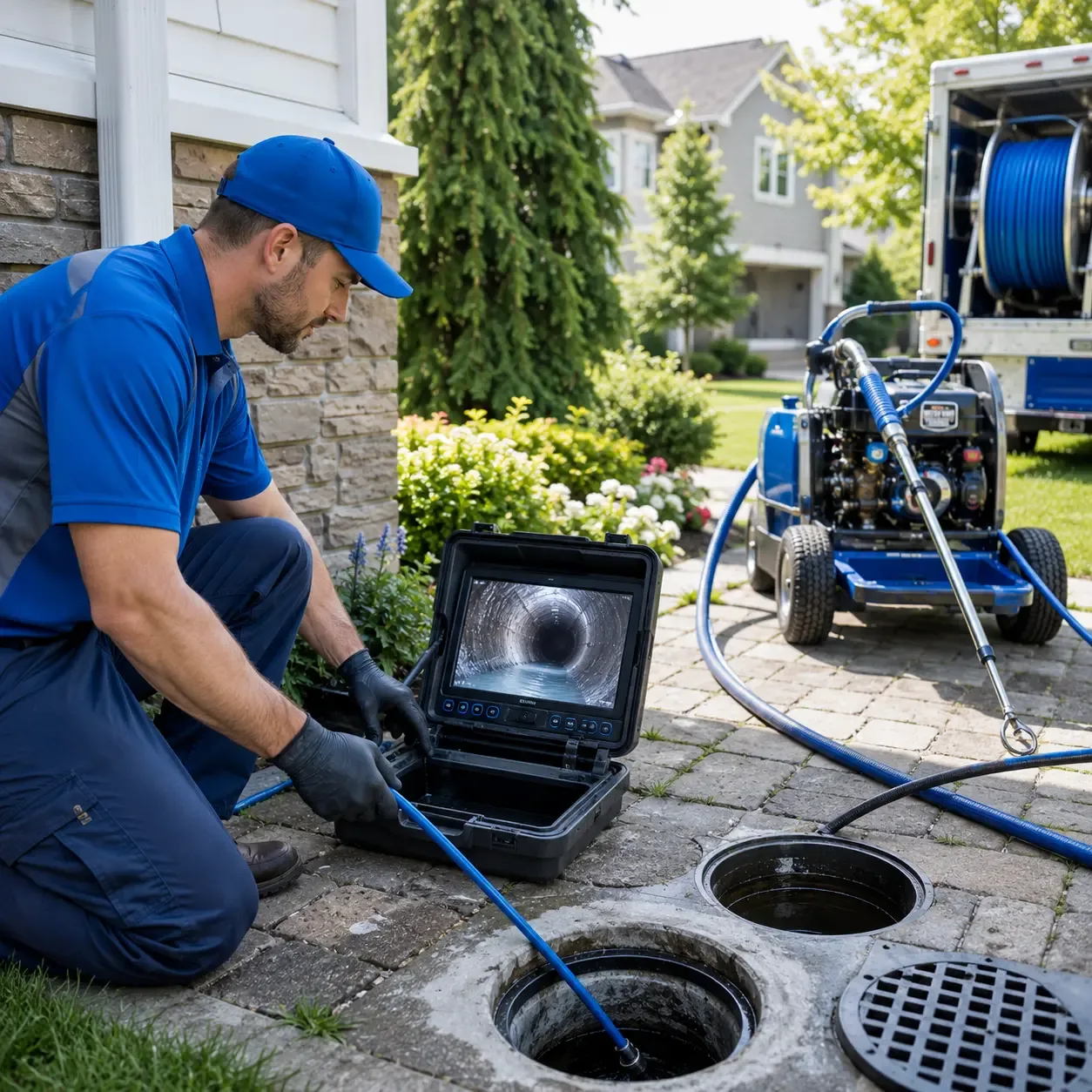 Outdoor drain cleaning professionals serving Bell, CA